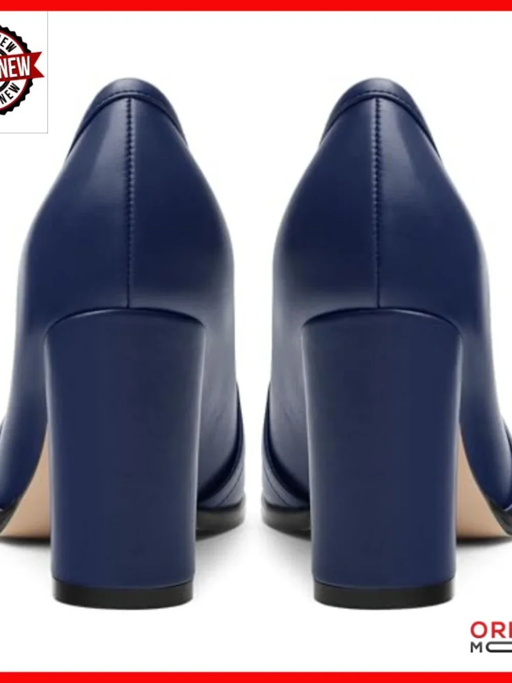Square Toe Loafers with Metal Buckle, Chunky Heel for Office Wedding Party